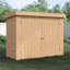 6 ft. W x 3 ft. D Shiplap Pent Wooden Bike Shed-1281593758