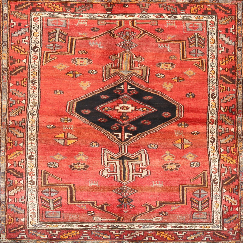 Bintou Oriental Indoor Rug, Round 4'