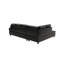Ensemble de canapé modulaire 3 pièces, (noir) Canapé en similicuir orienté à gauche avec repose-pieds avec rangement gratuit