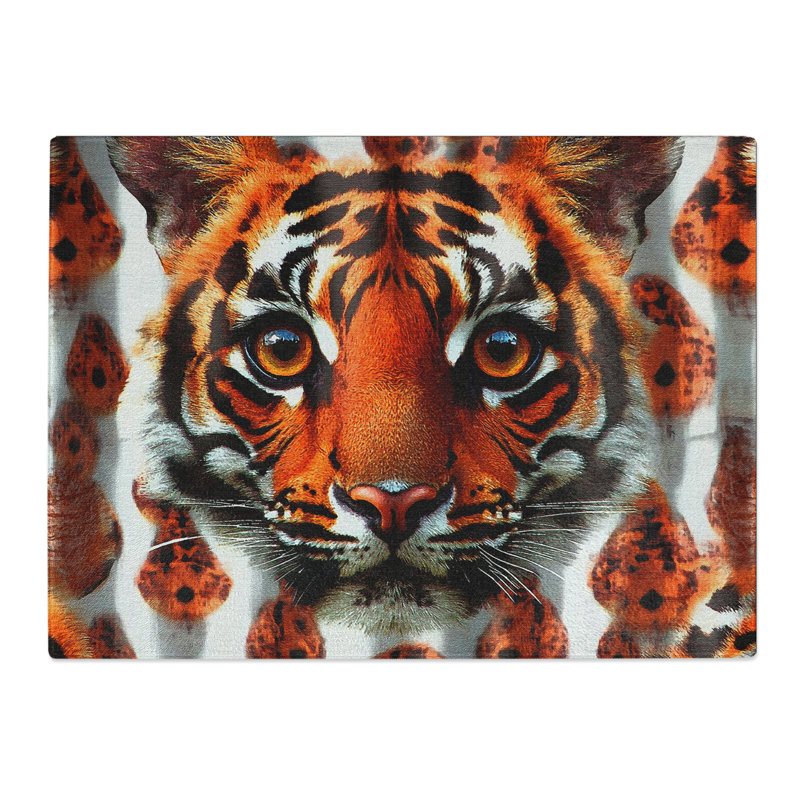 Tiger Vol.3  Glass Chopping Board