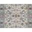 Tapis oriental blanc perle 3 pi 2 po x 5 pi 2 po noué à la main avec motif floral Nain 250 KPSI