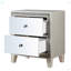 Table de chevet 2 tiroirs Champagne