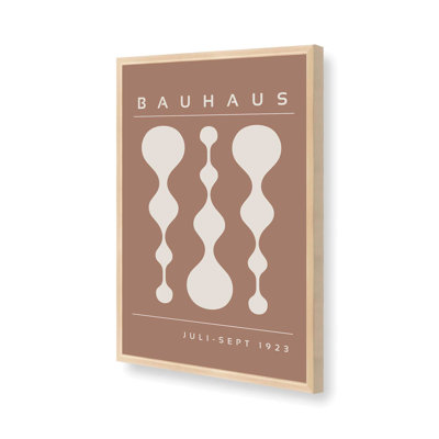 Affiche brune rétro Bauhaus II