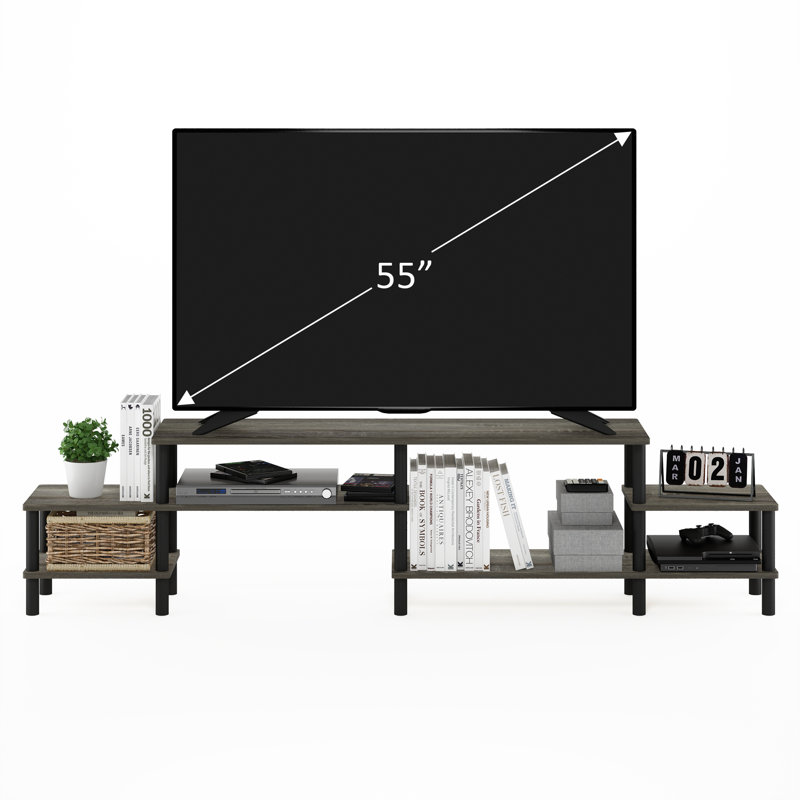 Yreka TV Stand for TVs up to 55", French Oak Gray/Black