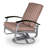 Askar Swivel Powder Coated Aluminum Outdoor Lounge Chair-19643657-19643671-19643686
