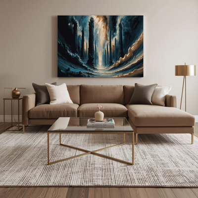 Art mural sur toile gris