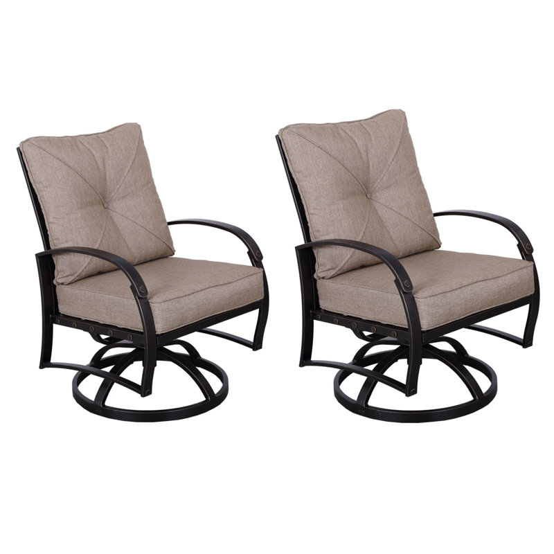 Chaise de salle à manger moderne avec coussin de dossier et de siège, ensemble de 2