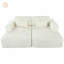 Canapé-lit double en Corduroy avec 2 coussins, parfait pour les salons, les appartements et les bureaux