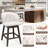 Counter Height Bar Stools Fabric Upholstered Island Stools With 360° Swivel Seat-222534363-212338499