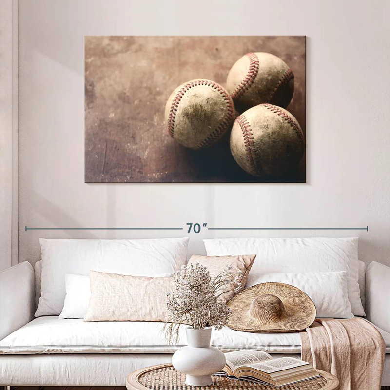 Sireci Baseball Trio, 30" H x 45" W
