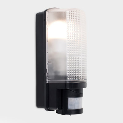 Lightsey Black 28cm H Outdoor Bulkhead Light