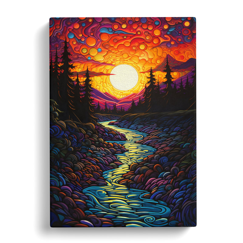 River Expressionism No.2 - No Frame Print, 76cm H x 50cm W x 3cm D