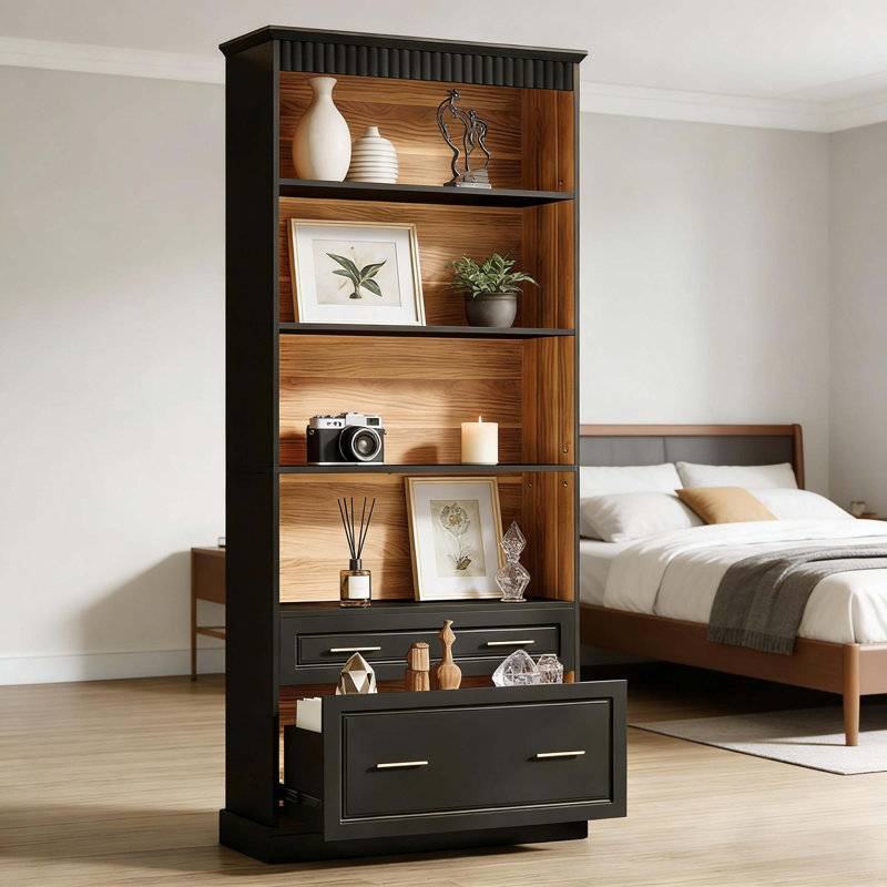 Freestanding Display Shelf,Practical Bookshelf,Sturdy Bookcase
