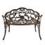  Shatley Metal Rose Garden Bench-518796821