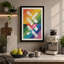 Diagonal Spectrum Geometric - Wrapped Canvas-2004731164-2004731167