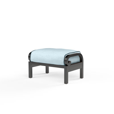 Repose-pieds d'extérieur avec coussin Sunbrella® Monterey