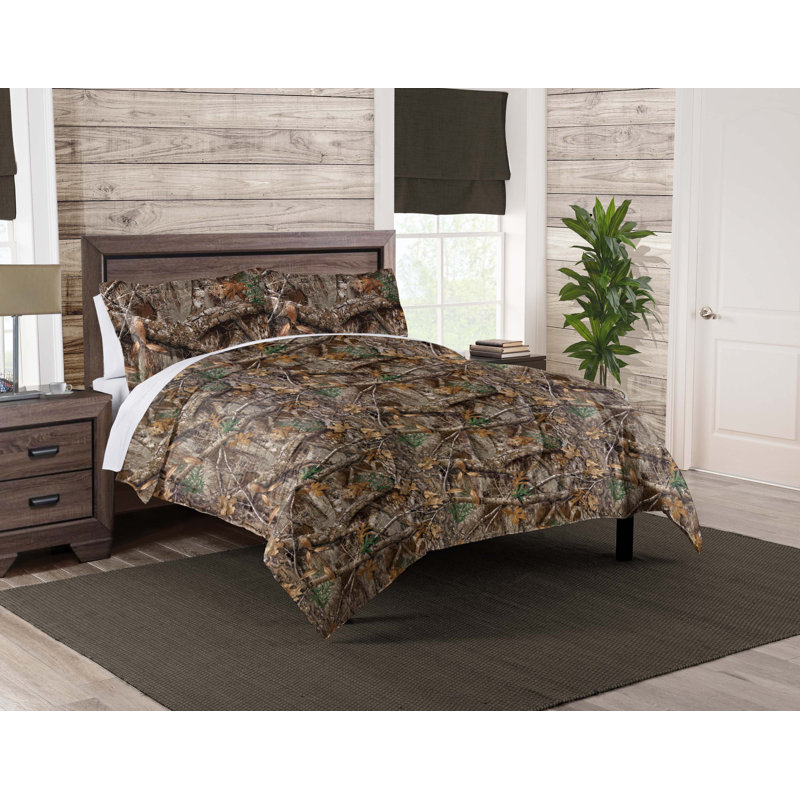 King Size Camouflage Polyester Comforter Set