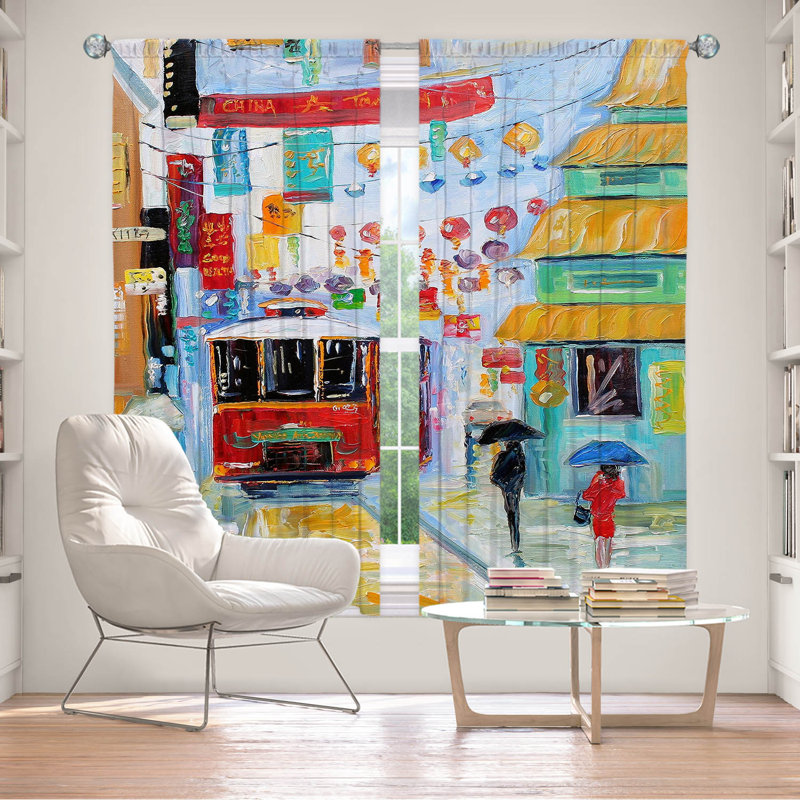 Ensemble de rideaux en polyester 2 pièces, L 40 po x L 82 po