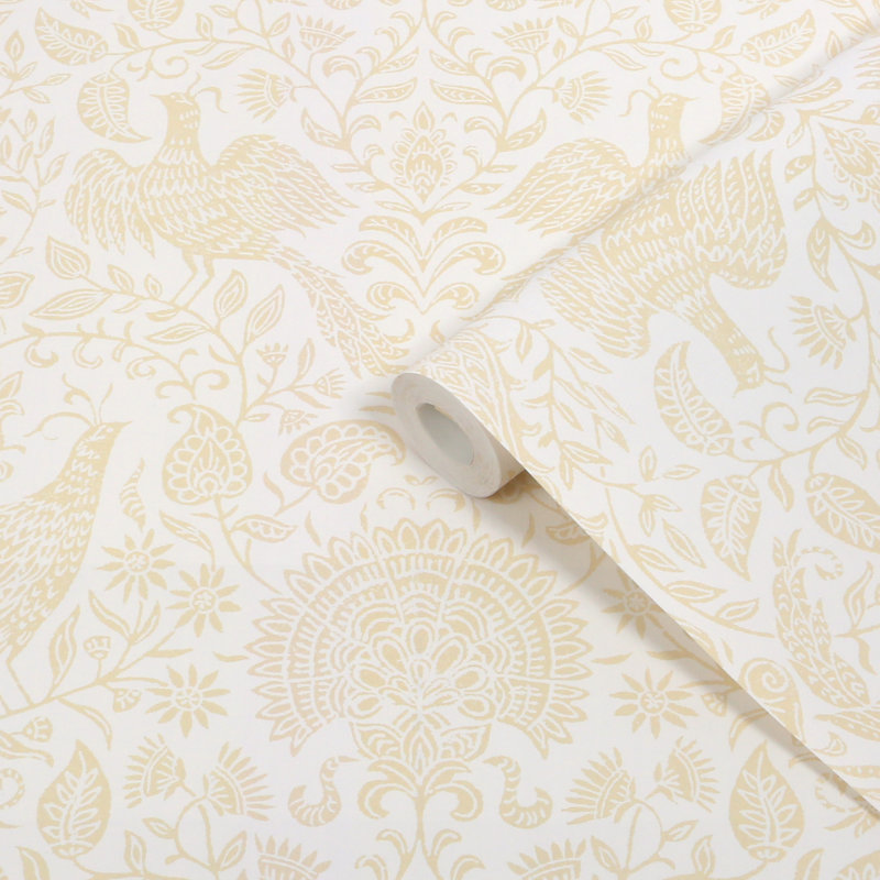 Superfresco Easy Wren Buttermilk Wallpaper, Yellow