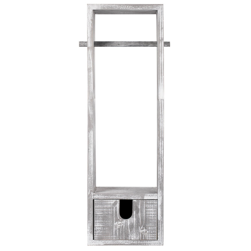 Porte-papier hygiénique sur pied en bois, Blanc cassé