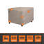 Modern Leisure® Garrison Square Fire Pit Table Cover, Waterproof, 42" Square X 22"H, Sandstone