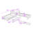 Twin Size 2 Drawers L-shaped Platform Beds with Trundle and Built-in Table-79433331