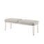 Banc sophistiqué avec pieds en acrylique, banc Mudroom