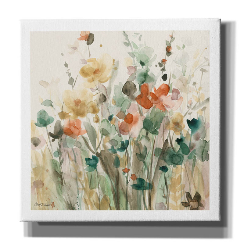 «In Full Bloom» par Carol Robinson, H 26 po x l 26 po x P 1,5 po