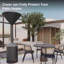Housse pour chauffe-terrasse d'extérieur Eeast Oak
