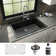 Karran Quartz 33'' X 22'' Large Single Bowl Drop-in Kitchen Sink With Bottom Grid and Strainer