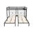 L-Shaped Triple Bunk Bed With Built-In Side Table, Space-Saving Design And Noise-Free Support System.