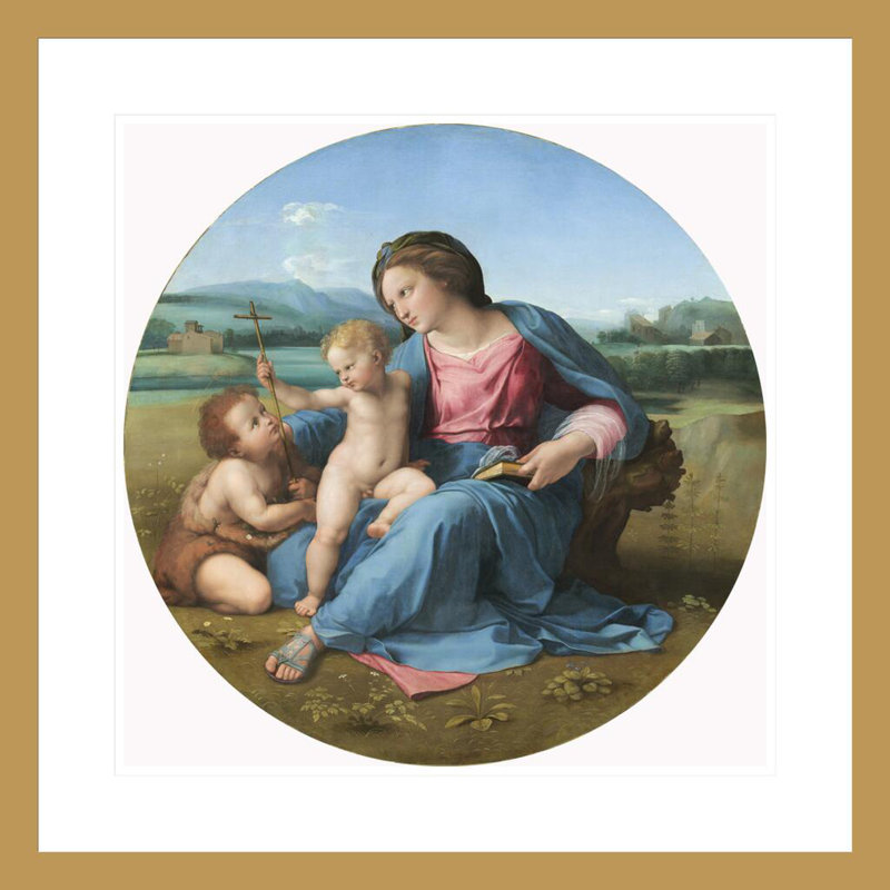 «The Alba Madonna» par Raphael, impression giclée sur cadre, H 23,5 po x l 23,5 po