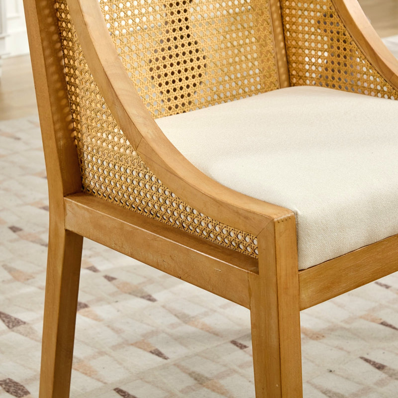 Chaises de salle à manger en rotin, Beige