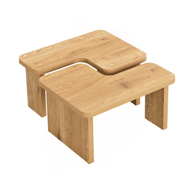 47.24*23.62 Inch And 35.43*31.49 Inch Rectangle Wood Detachable Coffee Table