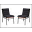 Ensemble de 2 chaises de salle à manger avec pieds en fer-1521721150