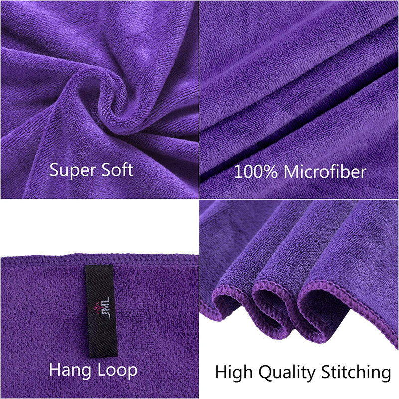 Ensemble de serviettes 2 pièces Galligan, Mauve