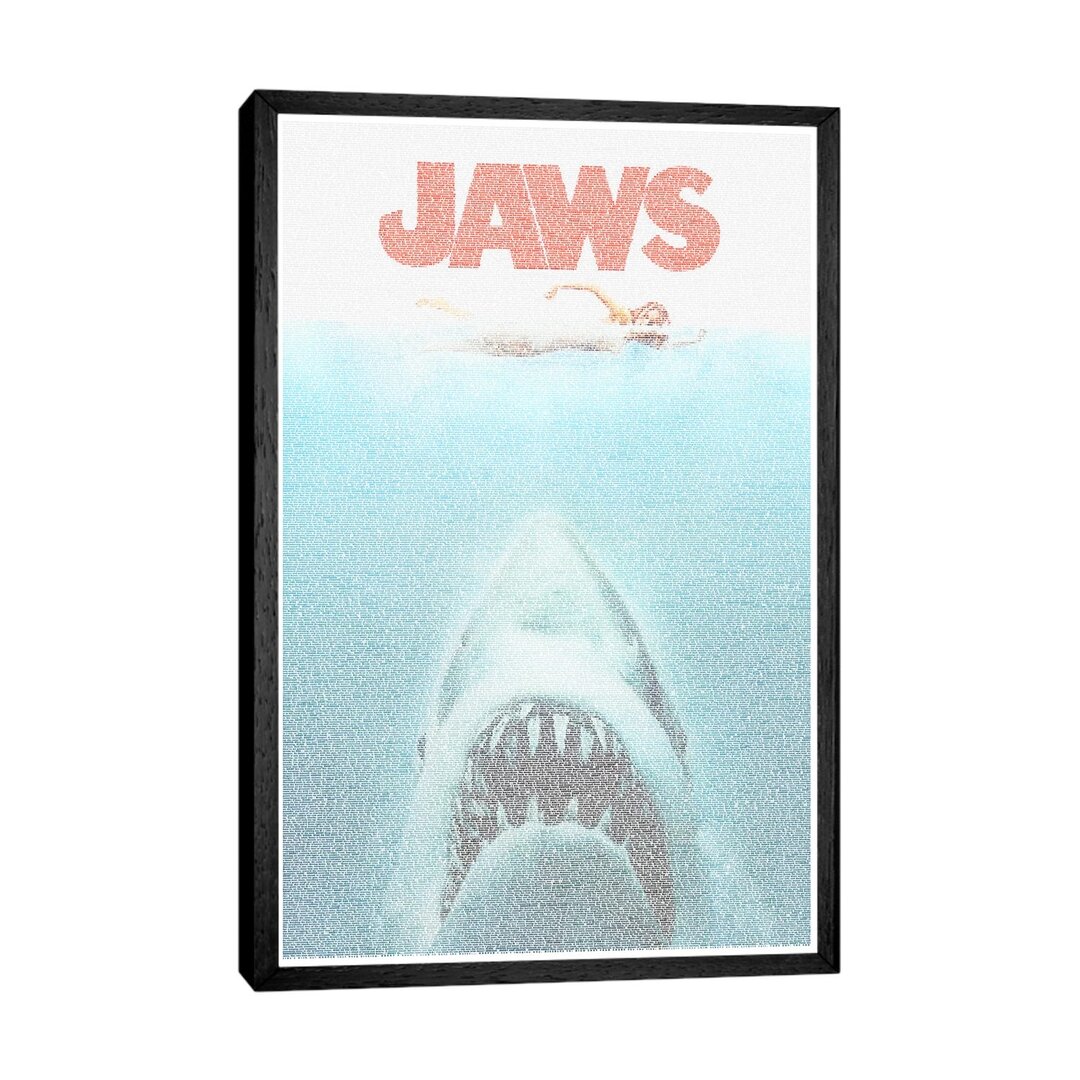 Leinwandbild - Grafikdruck „Jaws” von Robotic Ewe