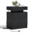 Westerly Modern Style Wooden Nightstand with LED Light and Storage Drawers-979660406-949784268