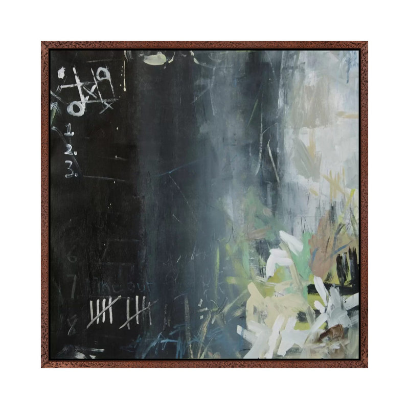 Chalk One Up by Julian Spencer - Painting on Canvas, 93.98 cm H x 93.98 cm W, Classic Wood Framed Canvas