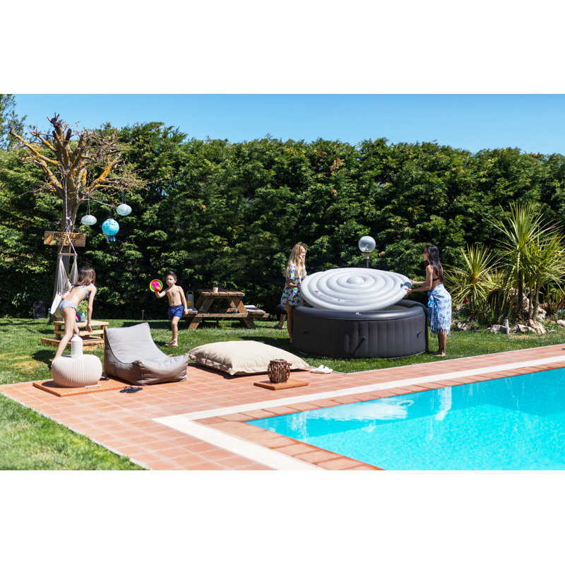 Housse de jacuzzi gonflable, Petit rond L 55,1 po x l 55,1 po x H 8,7 po