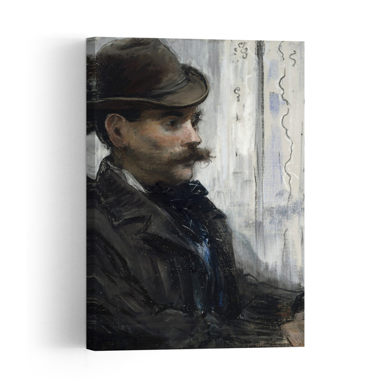 Portrait d'Alphonse Maureau, vers 1880. Estampe d'art mural contemporain abstraite impressionniste., H 18 po x l 12 po