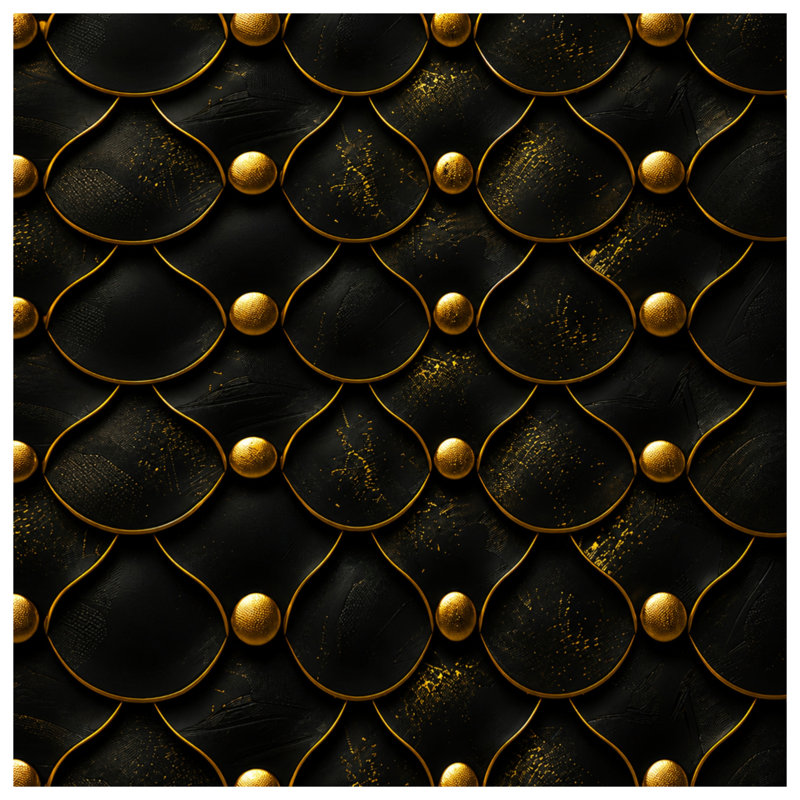 Housses de couette noires et dorées, Lit simple