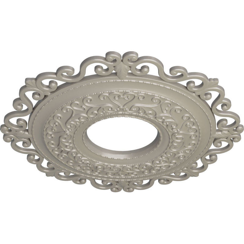 22 po de diamètre extérieur x 6 1/4 po de diamètre intérieur x 1 3/4 po de médaillon de plafond Orrington (convient aux auvents jusqu'à 6 1/4 po)