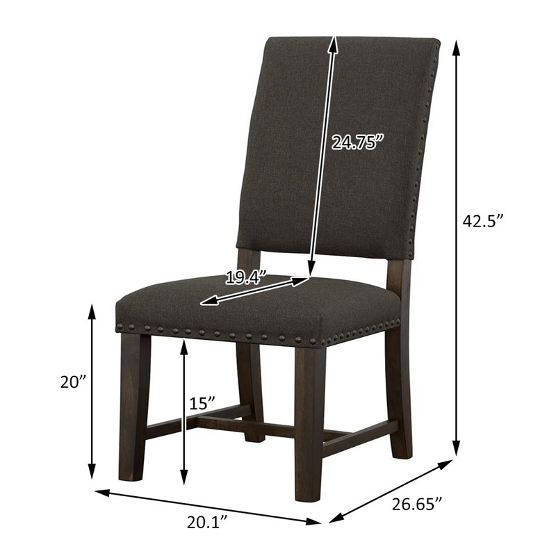 Chaise d'appoint Linneman, Noir, Gris
