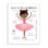 Décoration murale Abaas «Comment être une ballerine» pour enfants