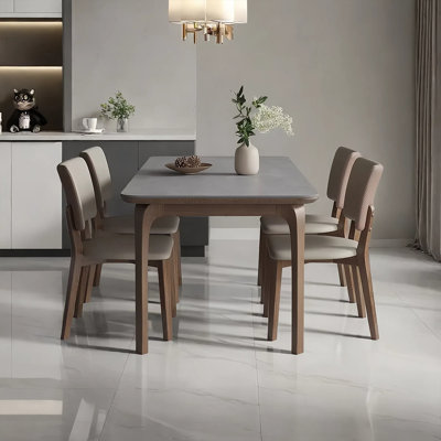 Ensemble de table de salle à manger et chaises pratiques