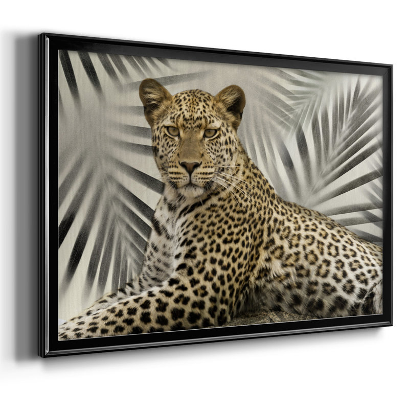Boho Cheetah - Reproduction de photo sur toile, Noir, H 26 po x l 38 po x P 1,5 po