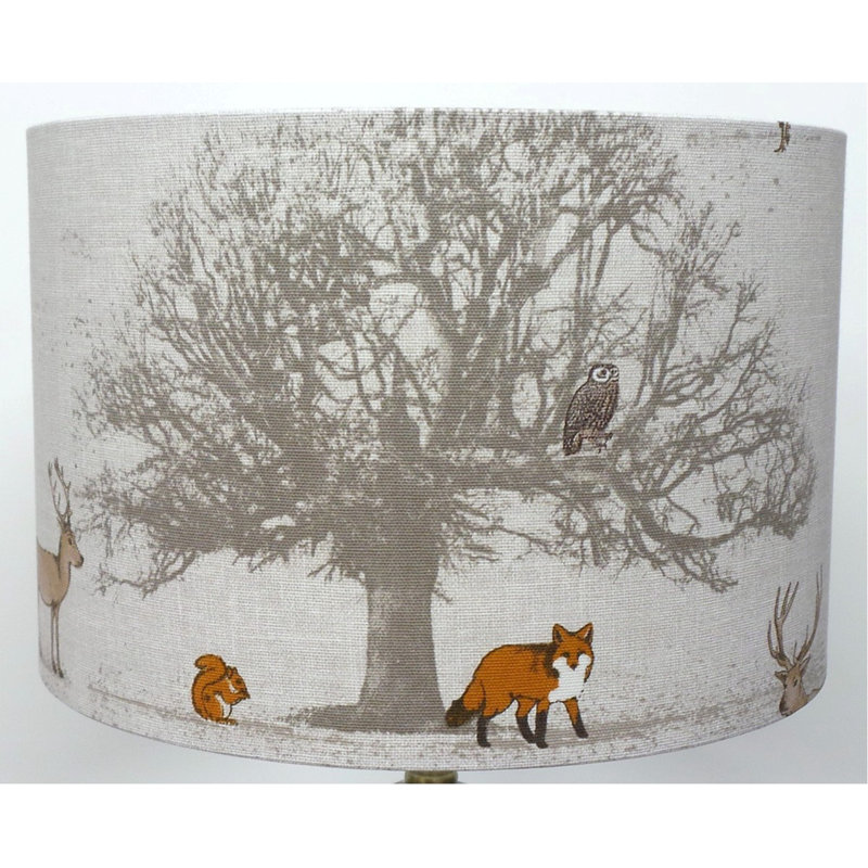 Shelva Cotton Drum Pendant Shade ( Screw On ), 17.5cm H x 25cm W x 25cm D