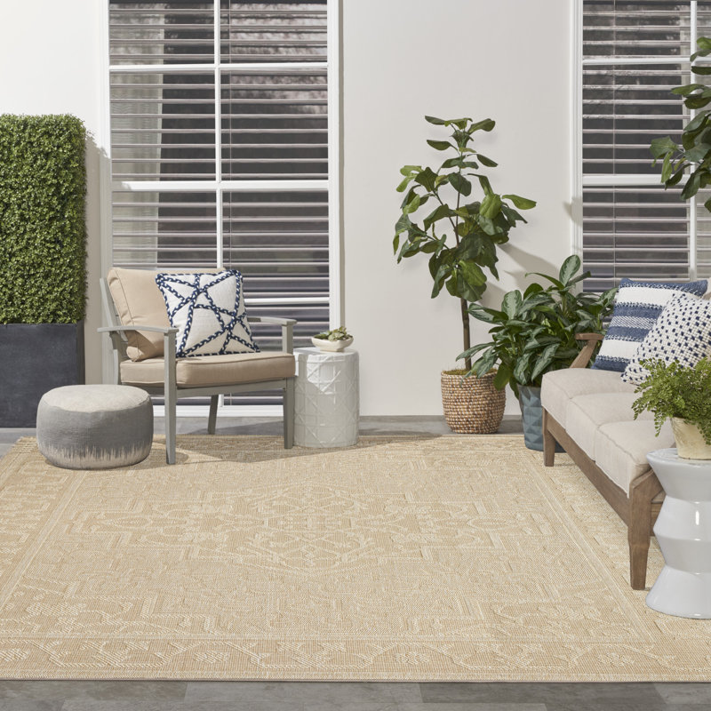 Tapis d'intérieur / extérieur Gerritt, Rectangulaire 8 pi x 10 pi