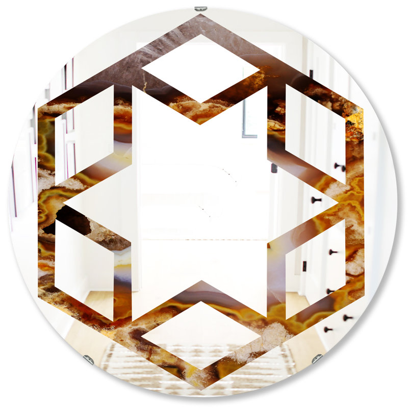 Miroir mural Hexagon Star, H 31,5 po x l po